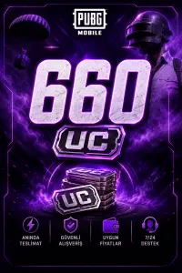 PUBG MOBİLE 660 UC